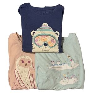 Girls Size 10/12 Long Sleeve Shirts (3 Pack BUNDLE)
